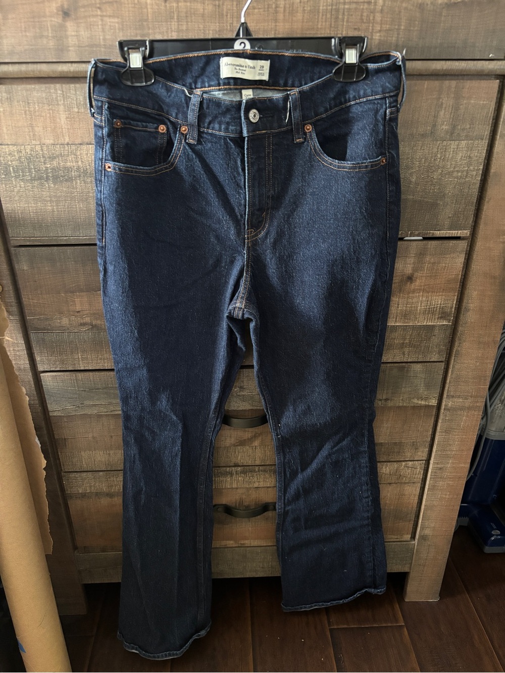 Abercrombie Short Curve Love Boot Cut Jeans